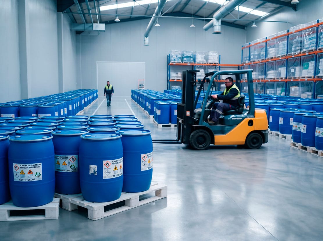 Almacén de residuos industriales en Lugo